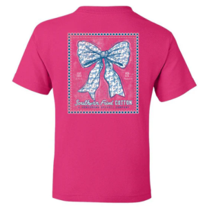 Youth Tied & True Tee- Neon Pink