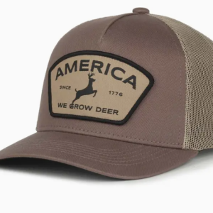 We Grow Deer Badge Hat - Pewter/Khaki