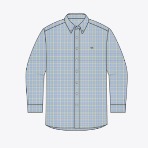 Dyer Performance Gingham Dress Shirt - Lilac Lime/Teal