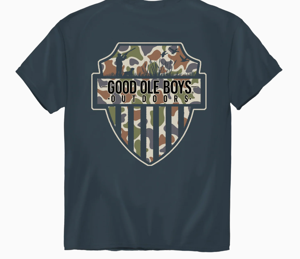 Camo Shield Tee - Charcoal