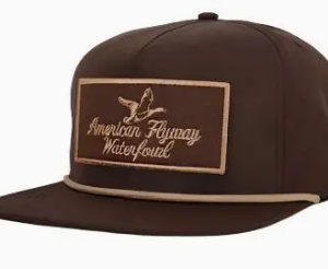 Throwback Vintage Rope Hat Brown W Patch and Tan Rope