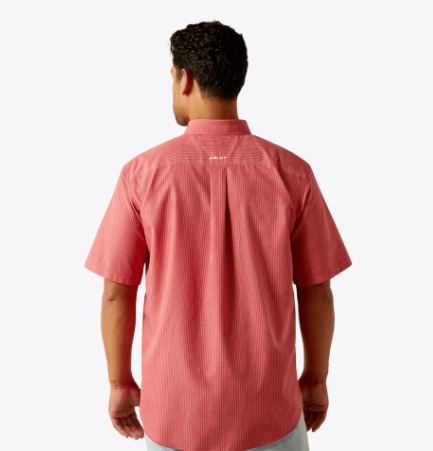 Wrinkle Free Duncan Classic Fit Shirt - Red - Image 2