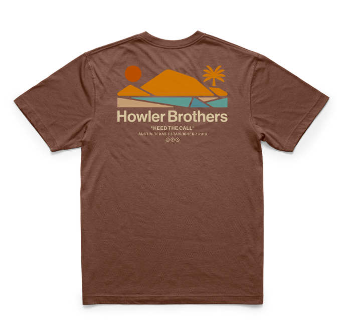 Bahía de Howler Tee - Mahogany