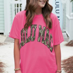 Mossy Oak Tee - Neon Pink