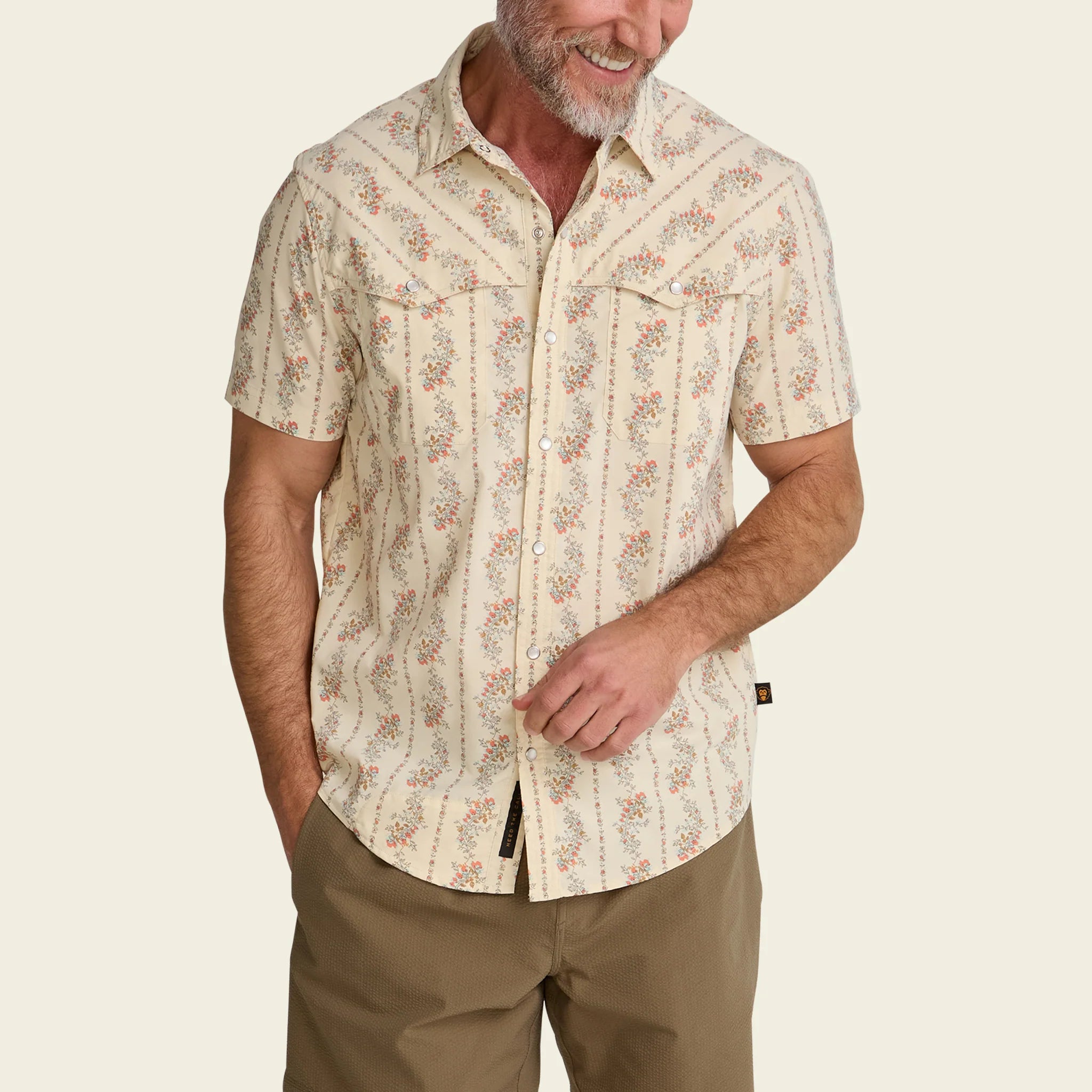 Open Country Tech Shirt - Grampa's Curtains - Natural
