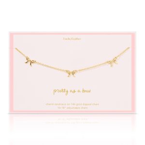 Beautiful Bows - 3 Bow Necklace - Gold