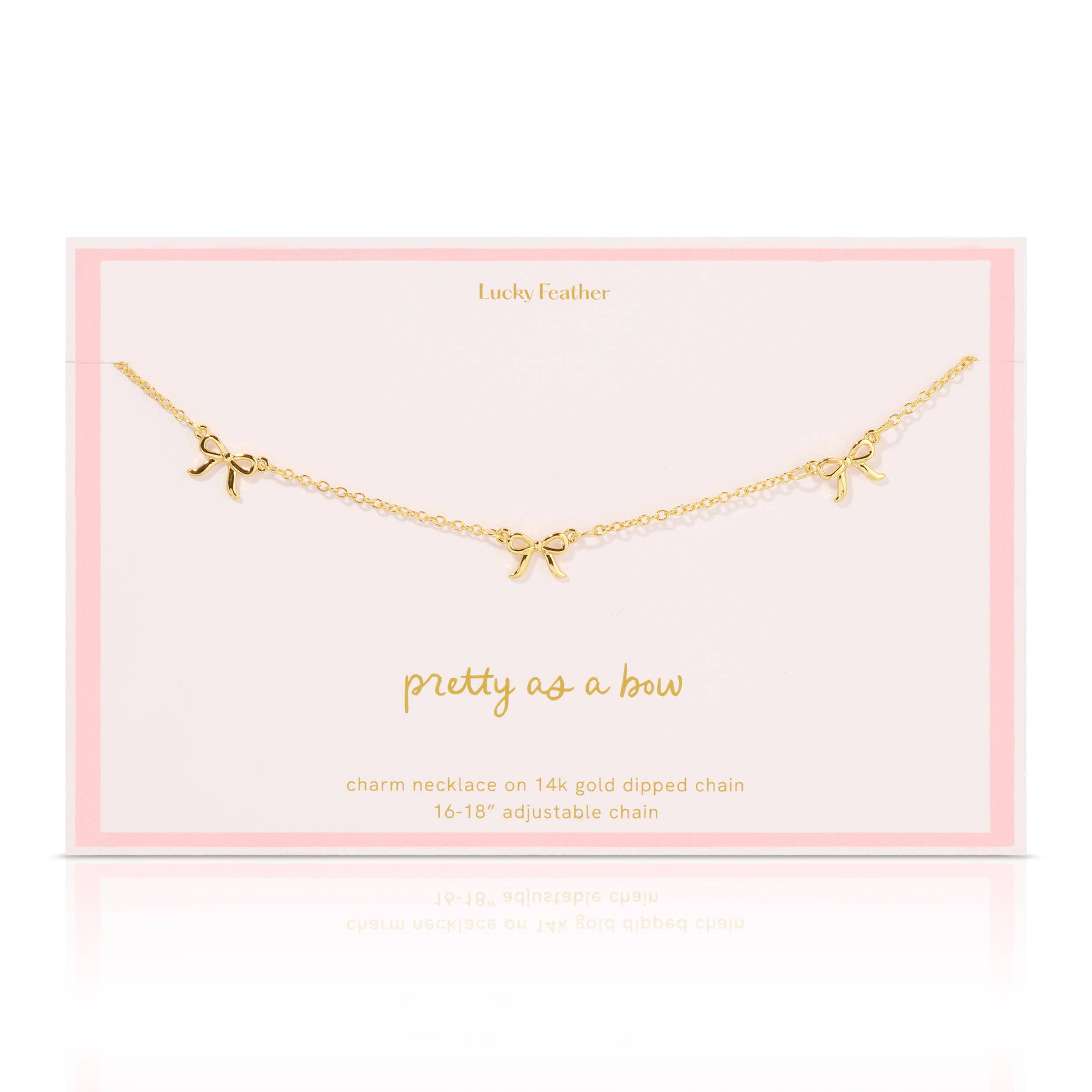 Beautiful Bows - 3 Bow Necklace - Gold