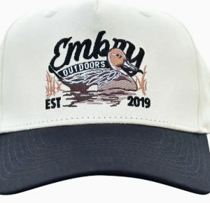 "Sprig" Trucker Cream/ Black Hat