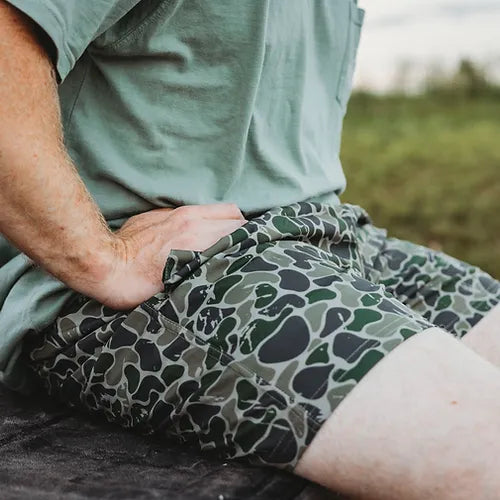 Youth Backwoods Camo Shorts - Image 2
