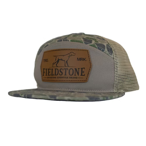 Backwoods Cam Leather Patch Hat