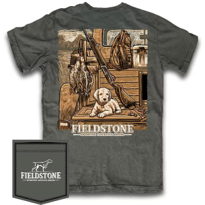 Puppy in Truck Tee - Grey