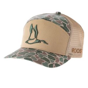 Roost 7 Panel 3D Puff Duck Logo - Camo