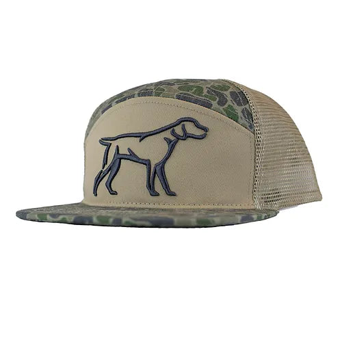 7 Panel Backwoods Camo 3D Puff Hat
