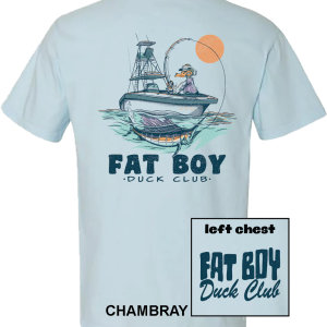 Fat Boy Duck Club Offshore Duck Tee - Chambray