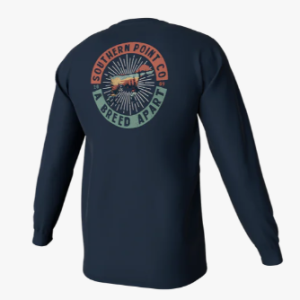 Youth Vintage Patch LS Pocket Tee- Midnight Navy