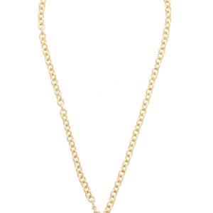 Hererra Mini Puffy Heart Necklace in Shiny Gold