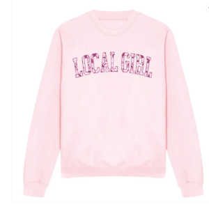 Local Girl Pink Arch Crew- Localflauge