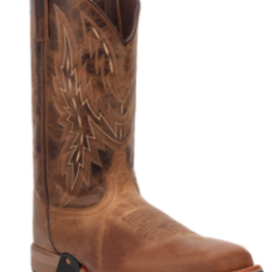 Laredo Vapor Tan/Brown Leather Cowboy Boots