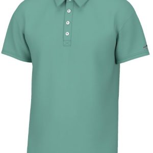 Charles 4-Button Pique Polo- Emerald Coast