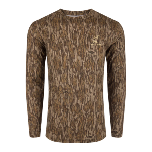 Performance Crew Camo Print LS- Bottomland