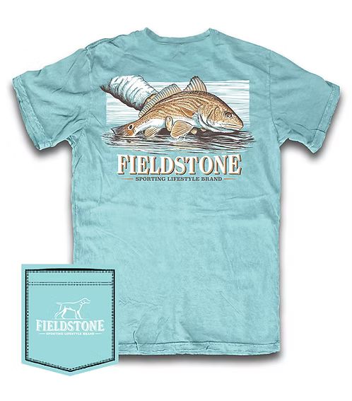 Red Drum Tee- Chalky Mint