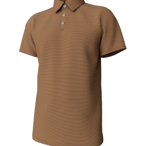 Hinton Stripe Polo - Adobe/Sandstone
