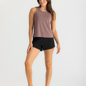 Women's Bamboo-Lined Active Breeze Short 3" - Black