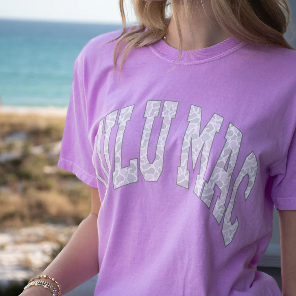 Camo Logo Tee - Violet