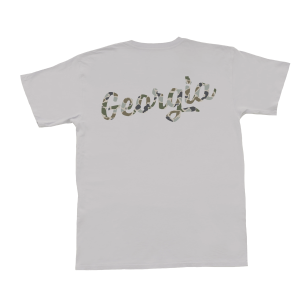 Youth Fishing Camo Script SS Tee - Oyster
