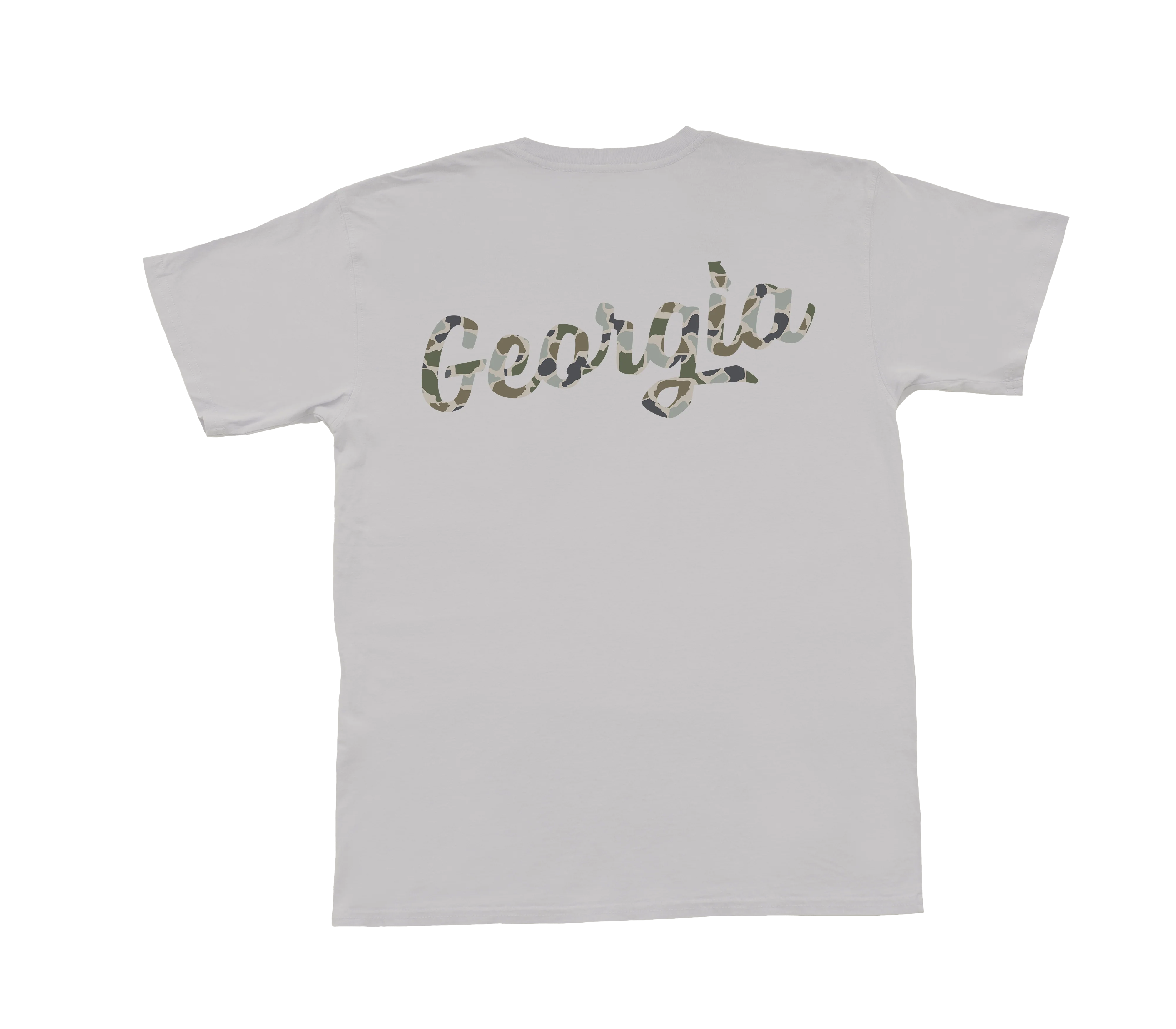Youth Fishing Camo Script SS Tee - Oyster