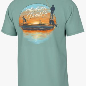 Skiff Skipper Short Sleeve Tee- Emerald Coast