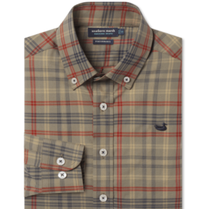 Youth Barnstable Performance Dress Shirt- Sage & Navy
