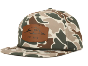 Leather Patch Green and Brown Vintage Rope Old School Hat