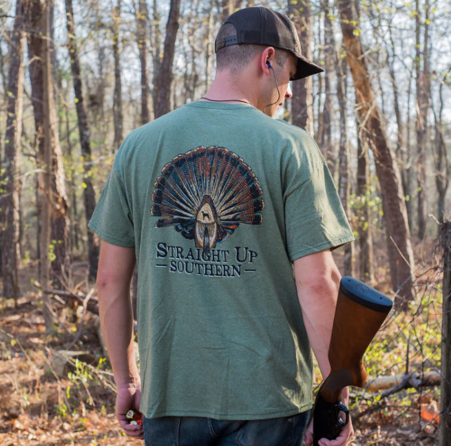Turkey Mount Tee - Heather Military Green