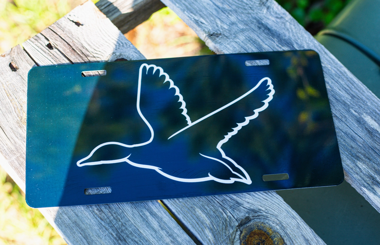 Black Mallard - Car Tag