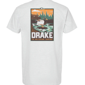 Drake Mallard Blind Scene SS Tee - Ash