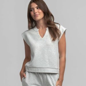 AstroKnit V Neck - Stone