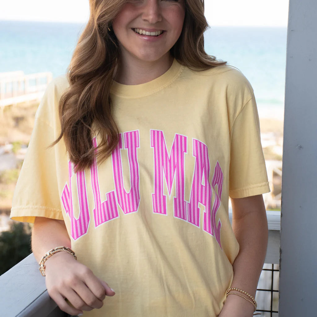 Stripe Logo T-Shirt - Butter