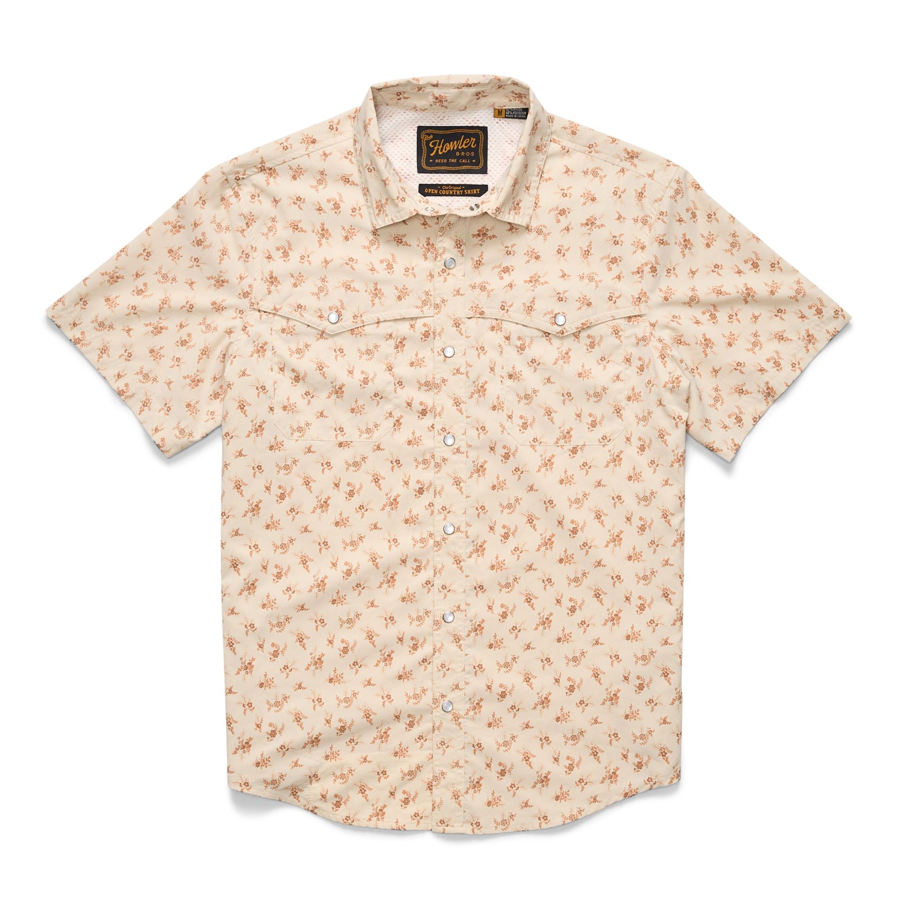 Open Country Tech Shirt - Rancher Floral - Sand