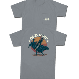 The Bucking Bull Pocket Tee - Granite