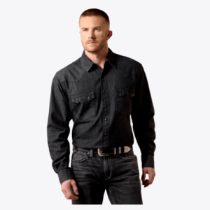 Classic Fit Sawtooth Denim Shirt - Carl