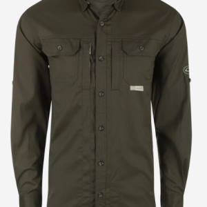 Wingshooter's Trey Dobby Button-Down LS Shirt - Crocodile