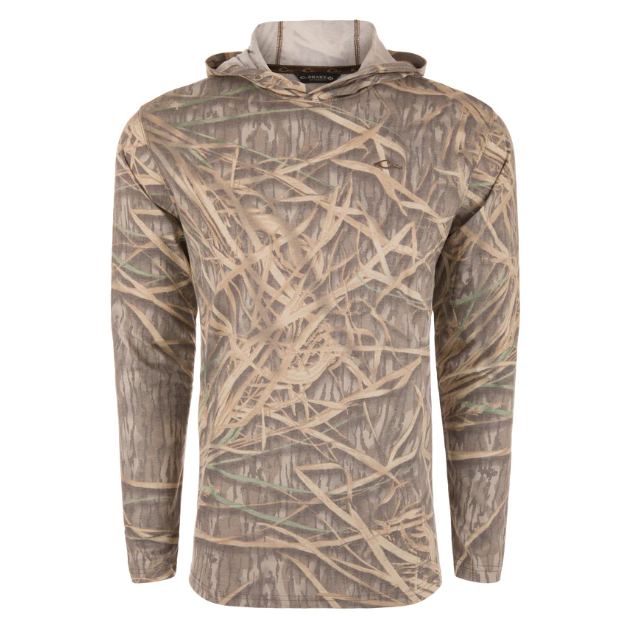Youth Drake Tri Blend Hoodie LS - Original Shadow Grass