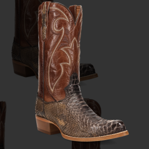 STRYKE BACK CUT PYTHON BOOT - BAY APACHE/PECAN