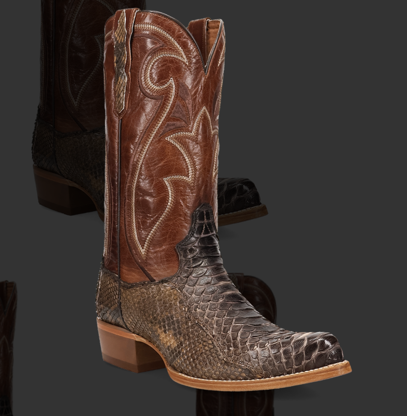 STRYKE BACK CUT PYTHON BOOT - BAY APACHE/PECAN
