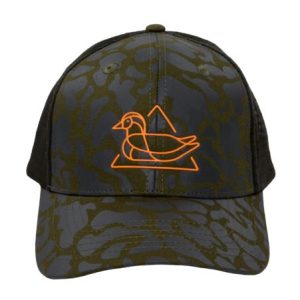 Trucker Hat- Warning Duck Dark Olive