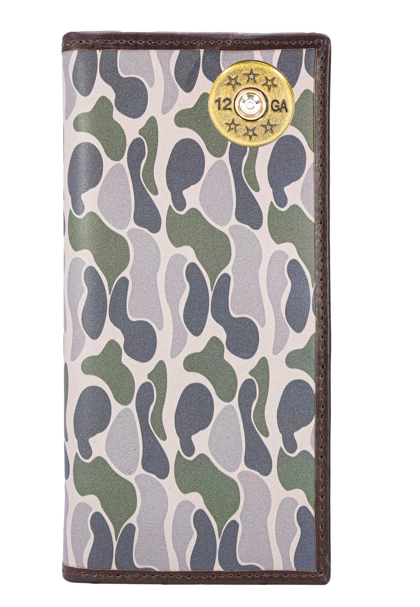 Shotshell Old School Green Camo Roper Concho Wallet