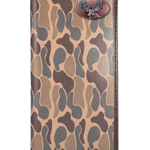 Buck Old School Camo Roper Concho Wallet