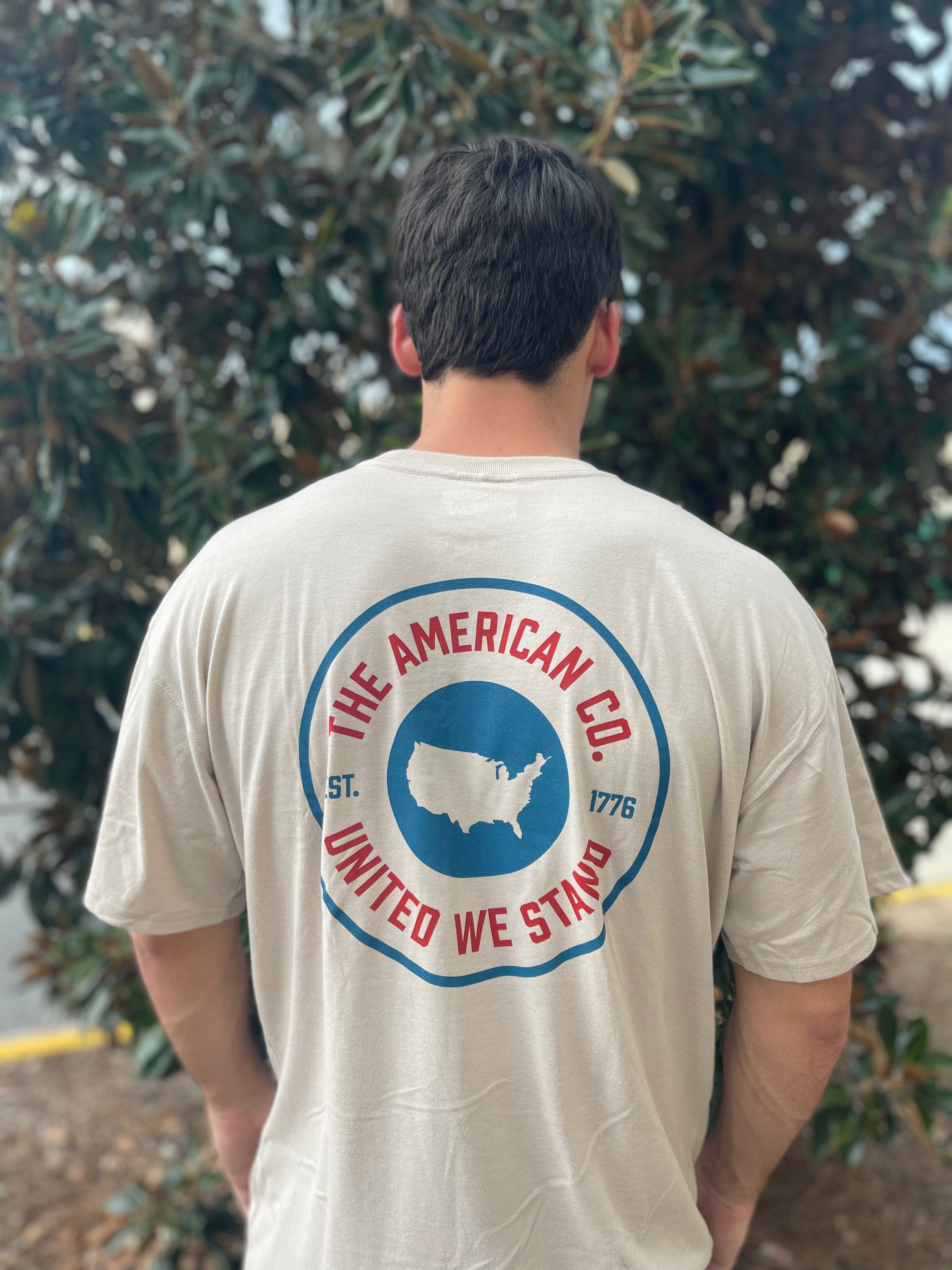 American Co. Patch Short Sleeve Pocket Tee - Oatmeal