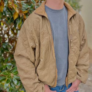 Delta Fleece-Lined Quilted Jacket Tobacco